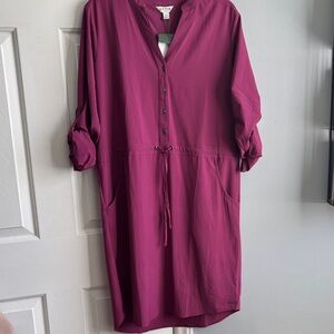 Orvis Drawstring Shirt Dress